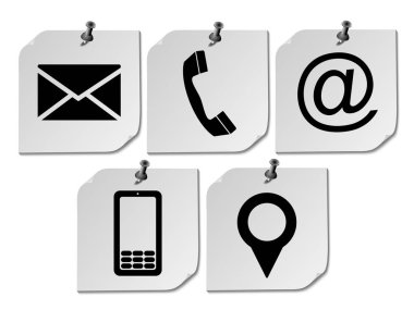Web sitesi simgeleri bize ulaşın andan sonrası
