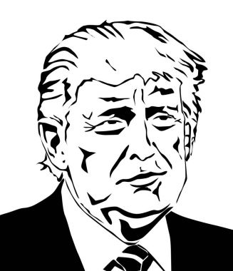 Donald Trump vektör portre