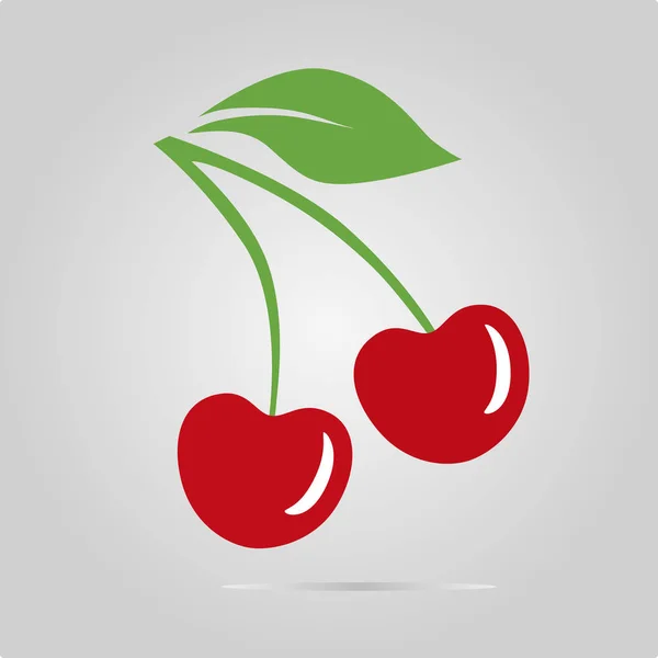 Cherry pictogram vector — Stockvector