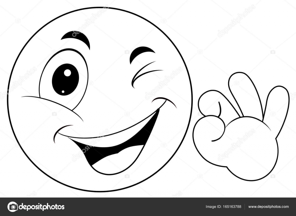 Smiley emoticon with ok sign Stock Vector by ©leonardo255 165163788