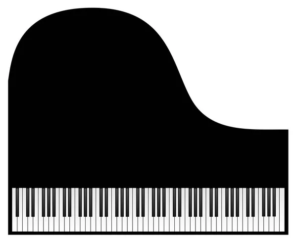 Grand piano keyboard — Stock vektor