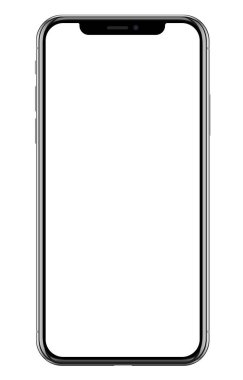 Yeni gerçekçi cep telefonu siyah smartphone içinde Apple iphone X