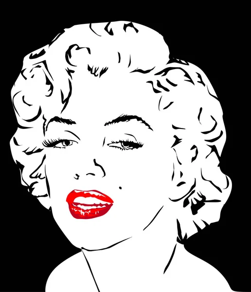 Marilyn Monroe vecteur — Image vectorielle