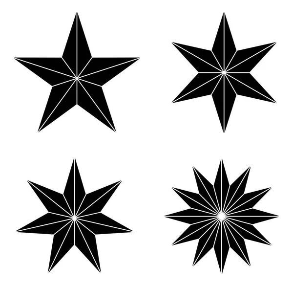 Estrelas em branco — Vetor de Stock