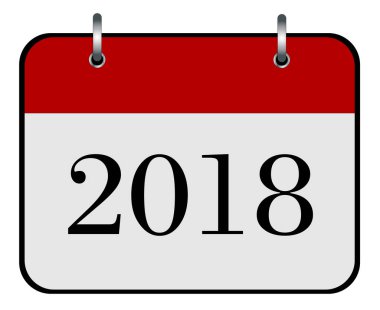 simge vektör eps 10 2018 yıl takvimi