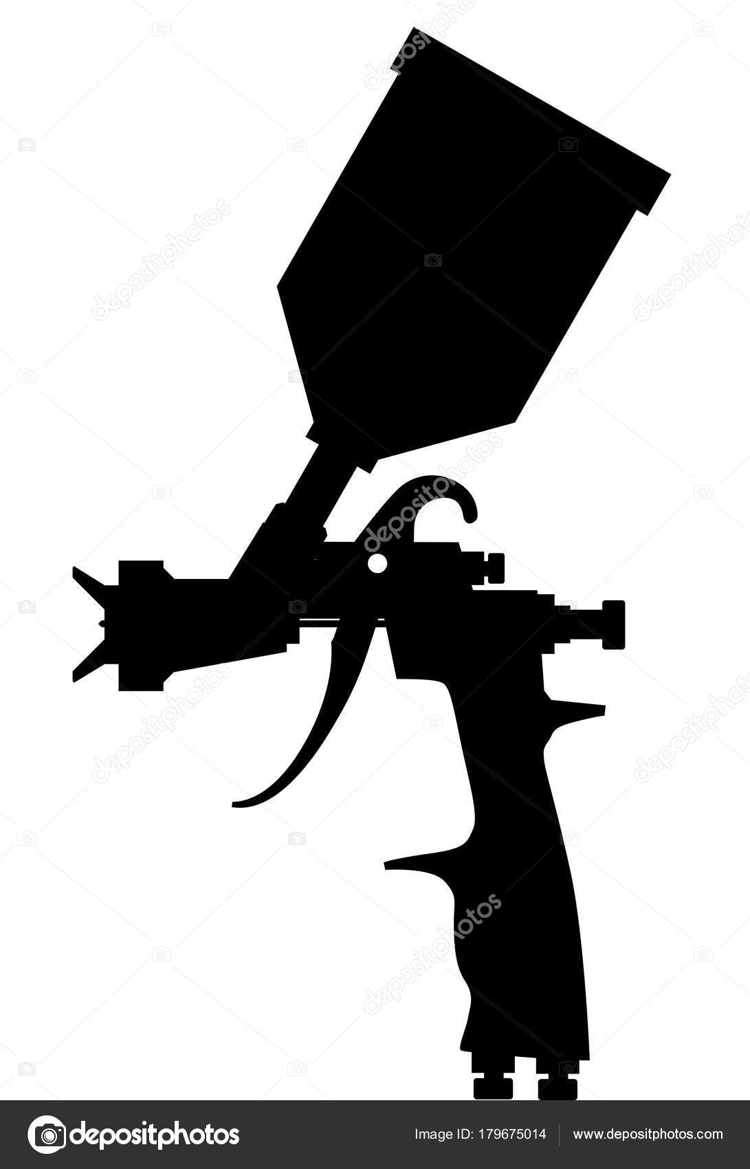 Logo Spray Gun Vector