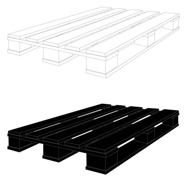 Cen/Euro palet üzerinde beyaz arka plan vektör eps 10