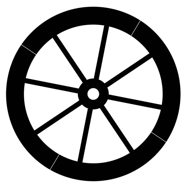 Old Fashion Horse Vehicle Waggon Wheel Vector Eps - Stok Vektor