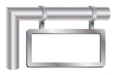 Boş sokak işareti bussines anlayışı vektör eps 10 için