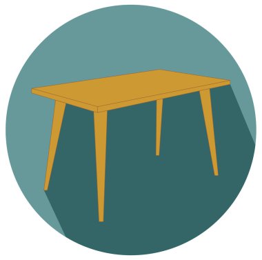 Tablo düz tasarım simge vektör eps 10