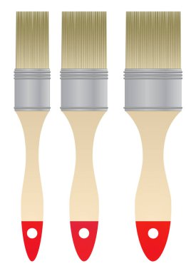 Beyaz arka plan vektör eps 10 izole fırça seti