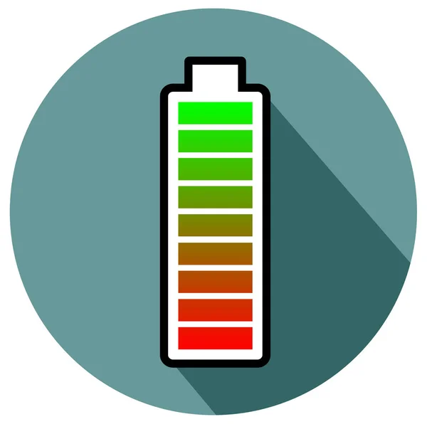 Bateria Płaska Konstrukcja Ikona Wektor Eps — Wektor stockowy