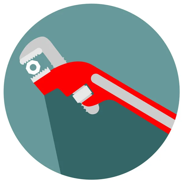 Adjustable Wrench Tool Job Icon Vector Eps — Stock Vector
