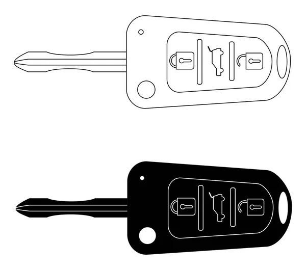 Chaves Carro Fechadura Segurança Automóvel Chaves Carro Controle Remoto Vetor —  Vetores de Stock