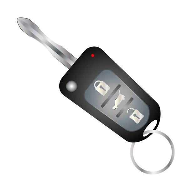 Araba Anahtarları Otomobil Güvenlik Kilidi Araba Anahtarları Uzaktan Kumanda Alarm — Stok Vektör