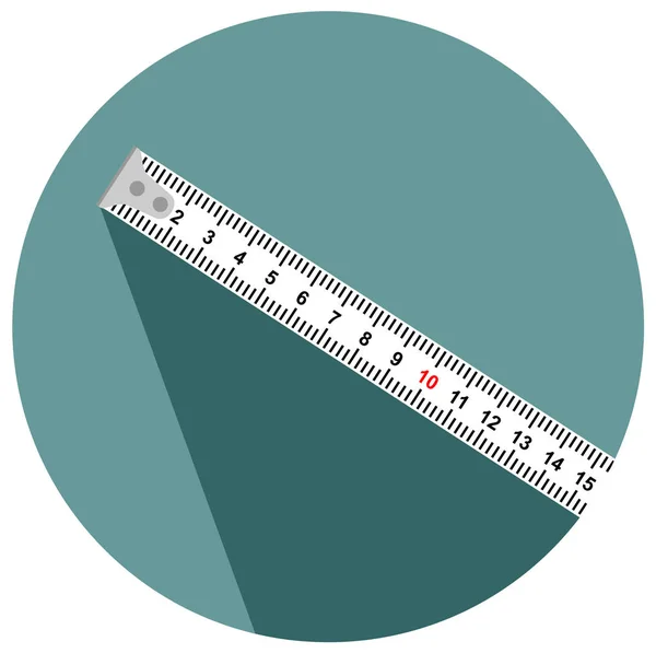 Nástroj Klasický Svinovací Metr Metrů Centimetrů Pro Mason Stavební Zařízení — Stockový vektor