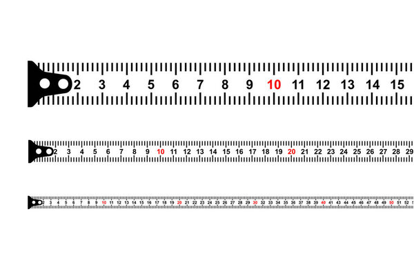 classic tape measure tool with meters and centimeters for mason and construction equipment vector eps 10