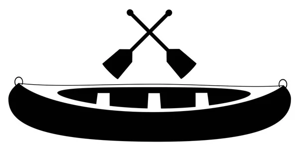 Canoe Paddle Vector Eps — Stock Vector