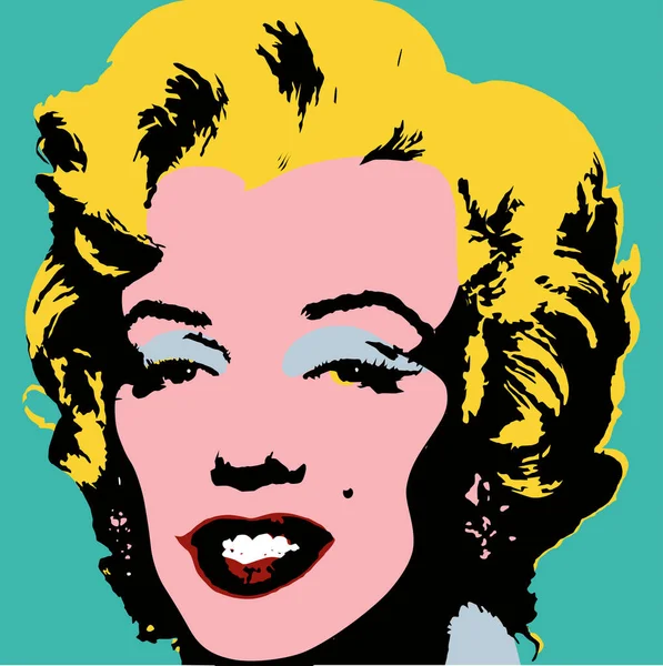 流行艺术图标Marilyn — 图库矢量图片