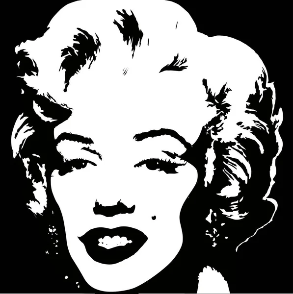 Pop Art Icon Marilyn — Stockvector