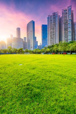 Çin 'in Guangzhou şehrinde bina.