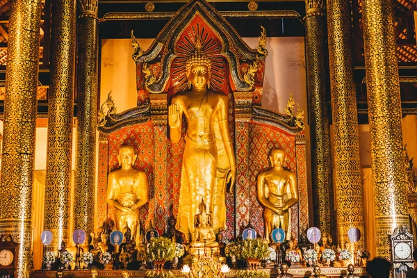 Tempel i gamlebyen Chiangmai Thailand – stockfoto