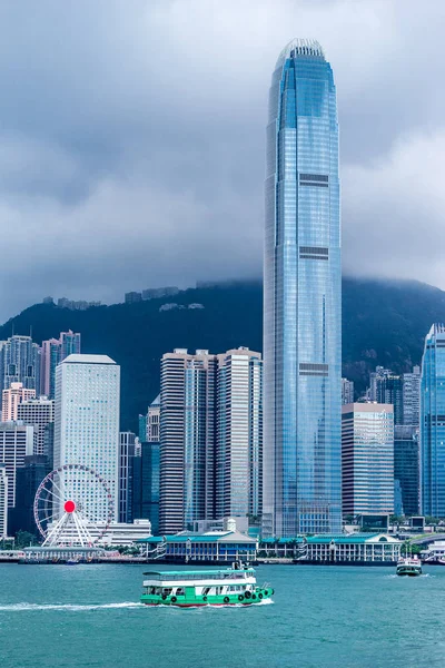 香港的维多利亚港景观 — 图库照片