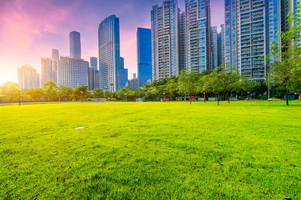 Construção na cidade de Guangzhou China — Fotografia de Stock