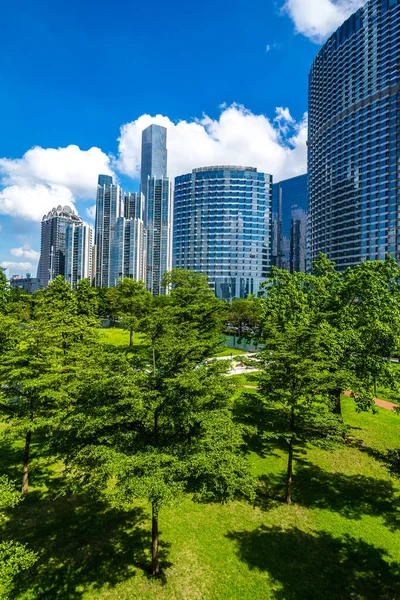 Centrum av staden i Guangzhou Kina — Stockfoto