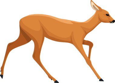 sevimli çizgi bebek geyik vektör 