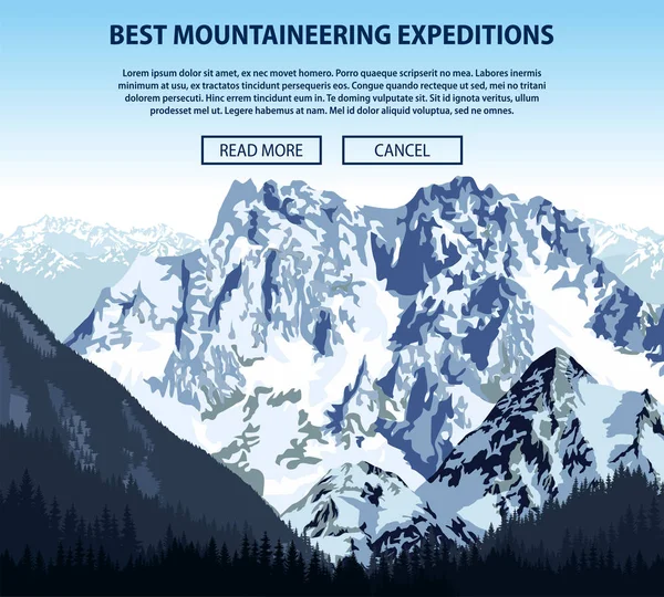 Vector escalada y montañismo tema de fondo — Archivo Imágenes Vectoriales