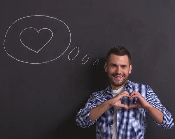 Schöner emotionaler Mann — Stockfoto