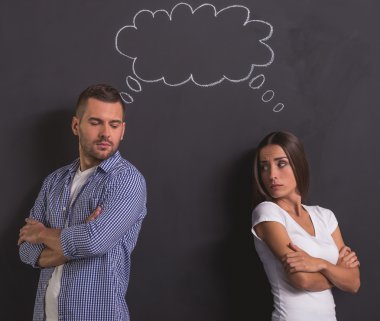 Güzel duygusal Çift