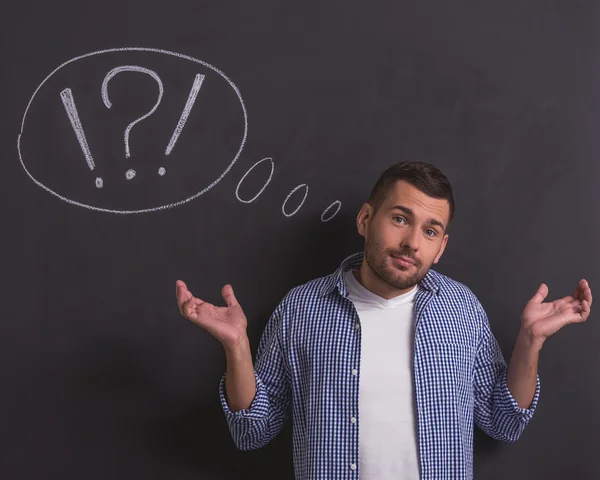 Handsome emotional man — Stock Photo, Image