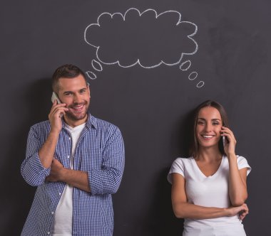 Güzel duygusal Çift