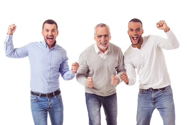 Three handsome businessmen — Stock Photo, Image