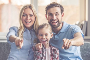 Evde mutlu bir aile