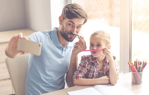 Vader en dochter — Stockfoto