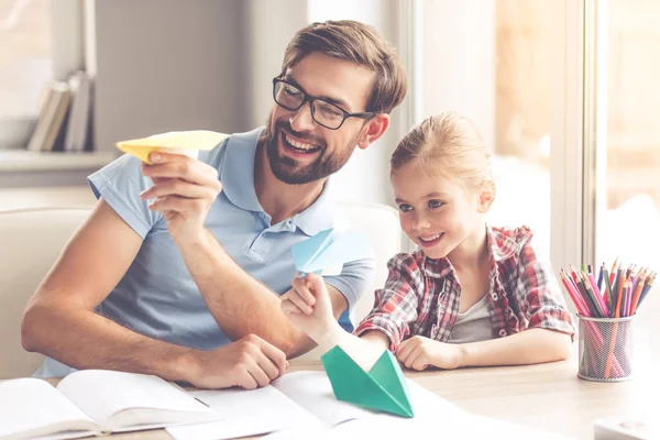 Papà e figlia — Foto Stock