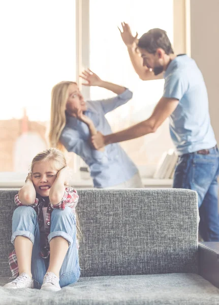 Famiglia che litiga — Foto Stock