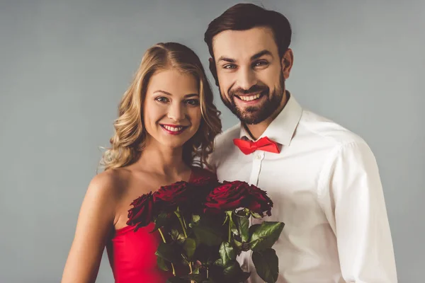 Casal romântico bonito — Fotografia de Stock