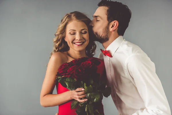 Beautiful romantic couple — Stock Photo, Image