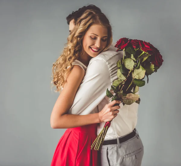 Beautiful romantic couple — Stock Photo, Image