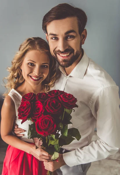 Beautiful romantic couple — Stock Photo, Image