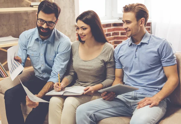 Imprenditori che lavorano — Foto Stock