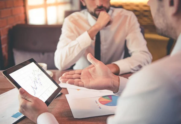 Handsome business partners — Stock Photo, Image