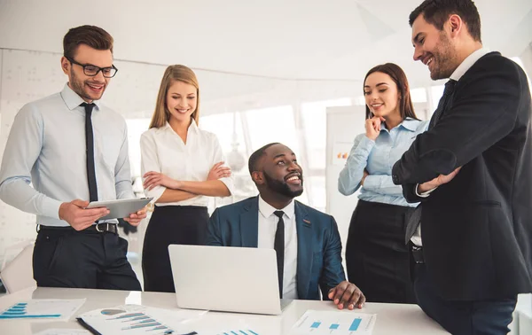 Besökande företagspresentation — Stockfoto