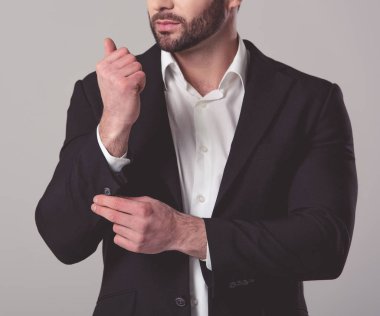 Handsome confident businessman