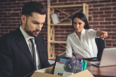 Businessman getting fired