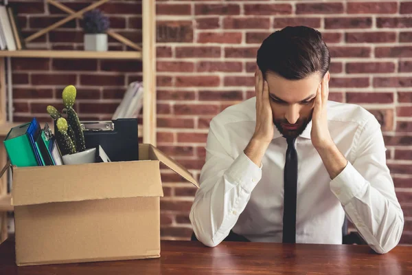 Businessman getting fired — Stock Photo, Image